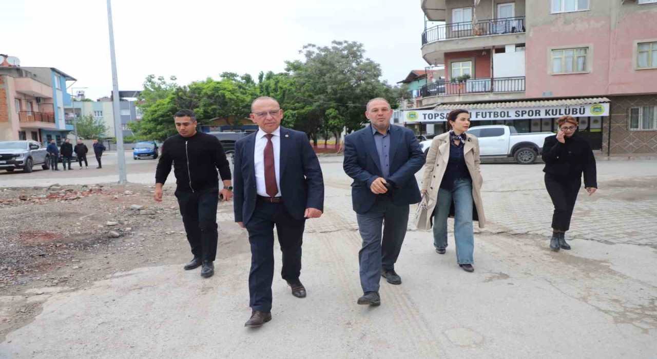Başkan Akından çalışmalara sıkı takip