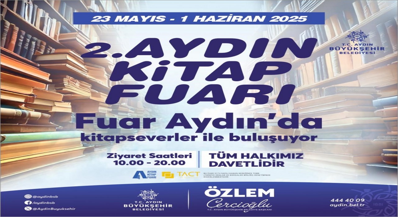 Başkan Çerçioğlundan Aydın Kitap Fuarına davet