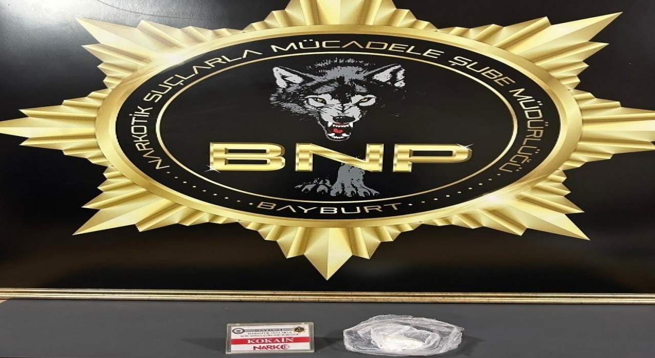 Bayburtta 16,96 gram kokainle yakalanan şüpheli tutuklandı