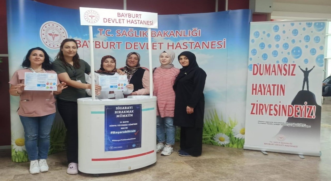 Bayburtta tütünün zararları anlatıldı