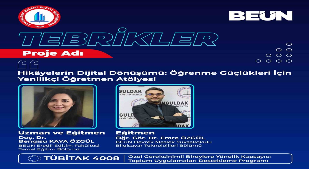BEUN akademisyenlerinin Hikâyelerin Dijital Dönüşümü projesine TÜBİTAKtan destek