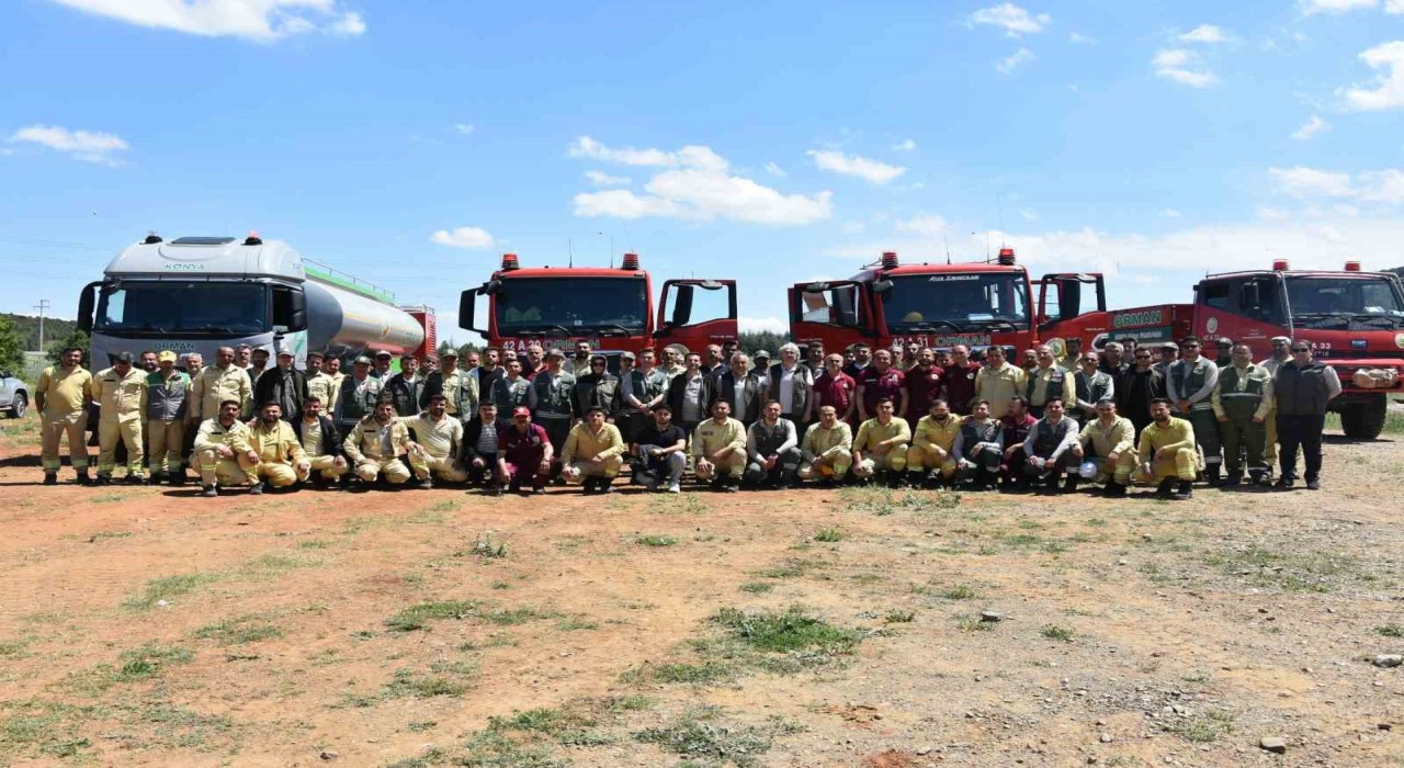 Beyşehirde orman yangınlarına karşı eğitimler sürüyor