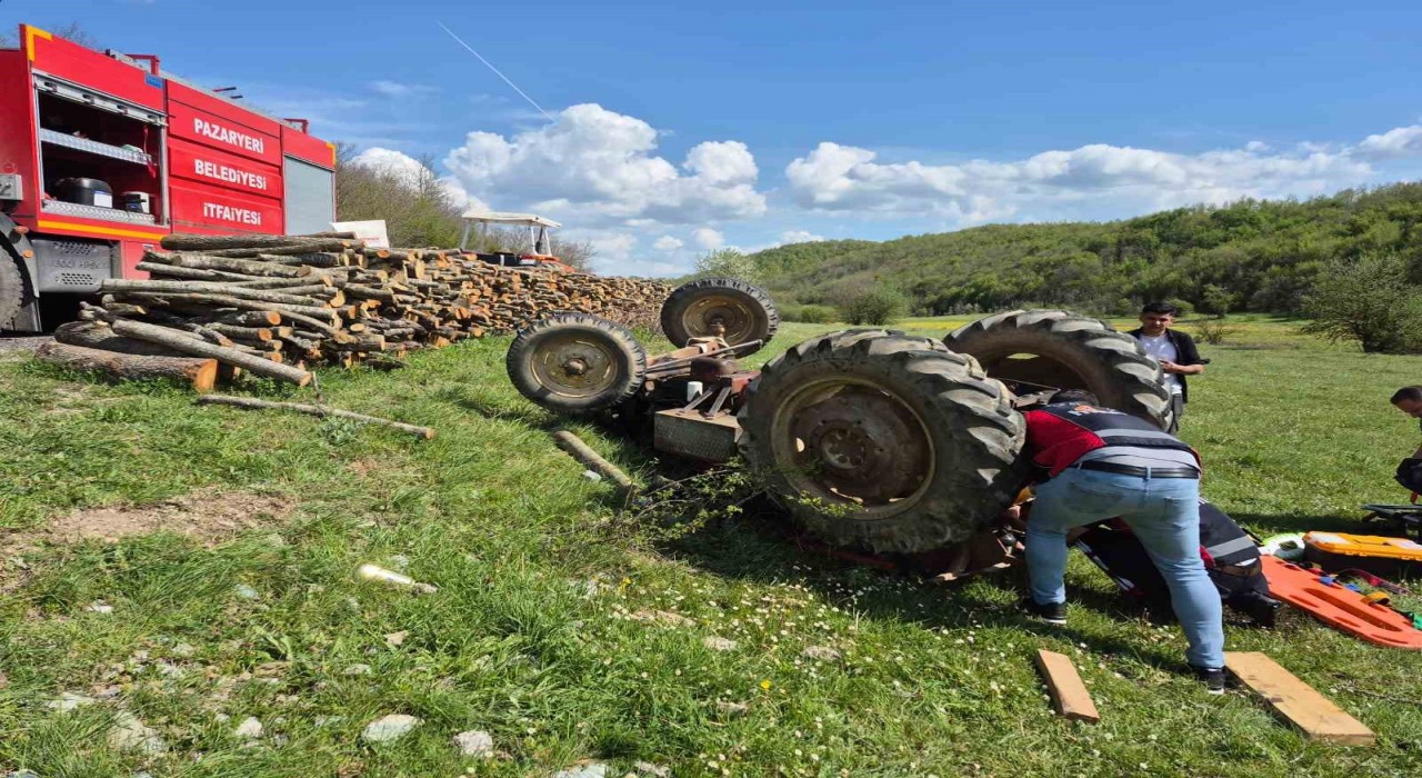 Bilecikte traktör kazası, 1 kişi yaralandı