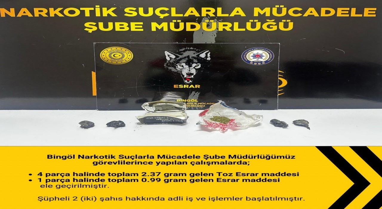 Bingölde uyuşturucu operasyonu