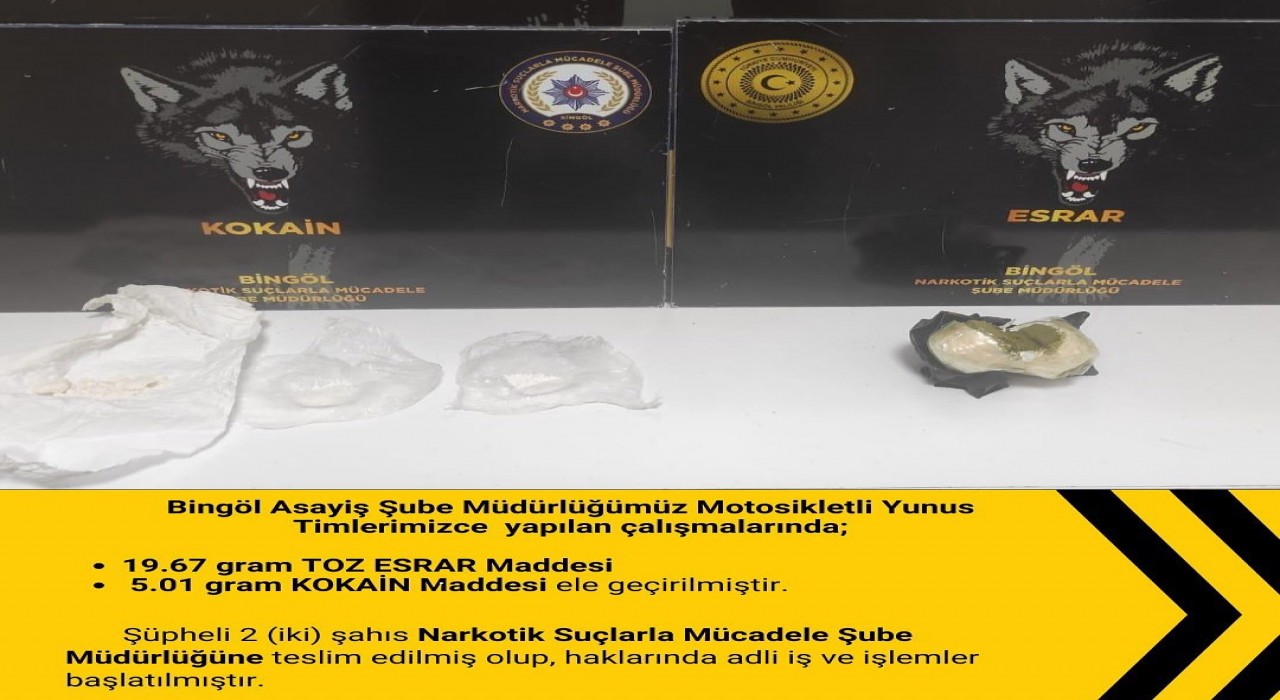 Bingölde uyuşturucu operasyonu