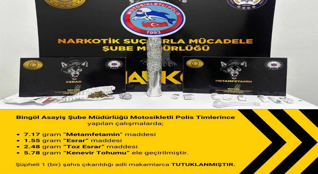 Bingölde uyuşturucuya geçit yok