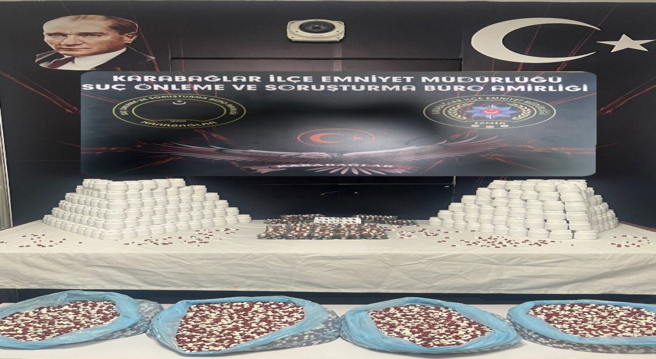 Bir evden 46 bin 260 adet sentetik ecza maddesi ele geçirildi