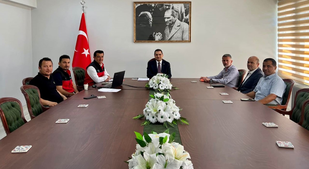 Bozkırda dolu ve don zararlarının tespiti için toplantı düzenlendi