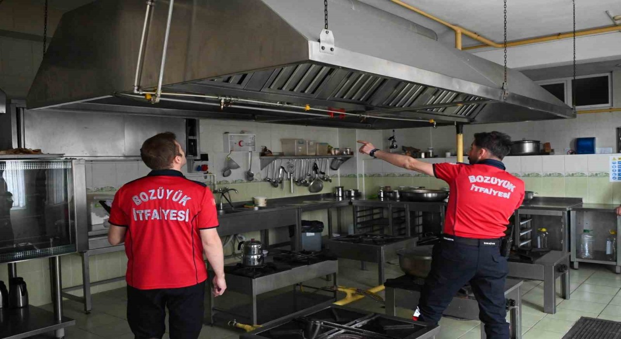 Bozüyük Belediye İtfaiyesinden yurtlara yangın denetimi