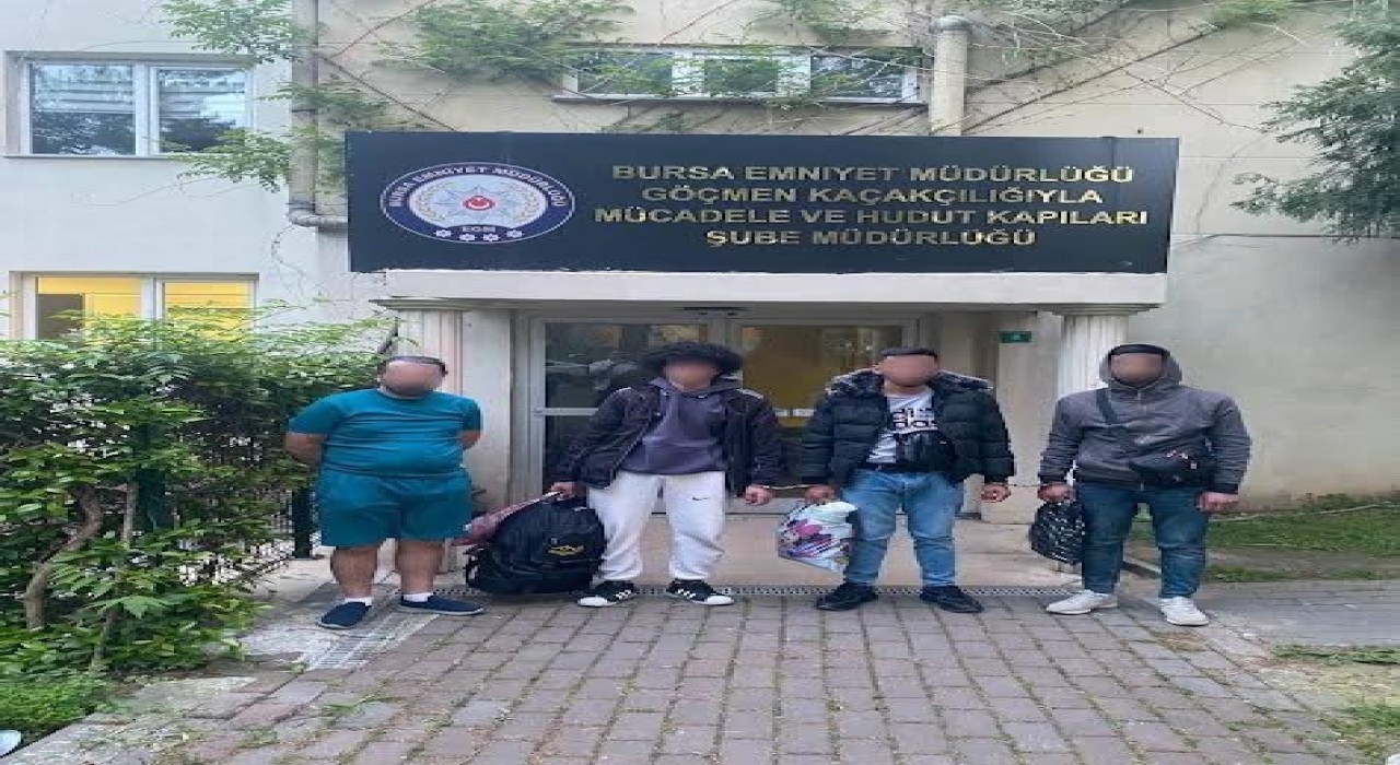 Bursada kaçak göçmen operasyonu : 1 organizatör 4 kaçak göçmen yakalandı