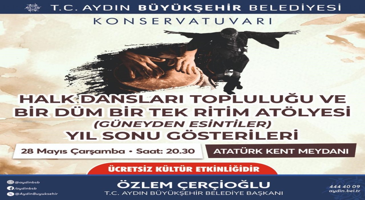 Büyükşehir konservatuvarından yıl sonu gösterisine davet