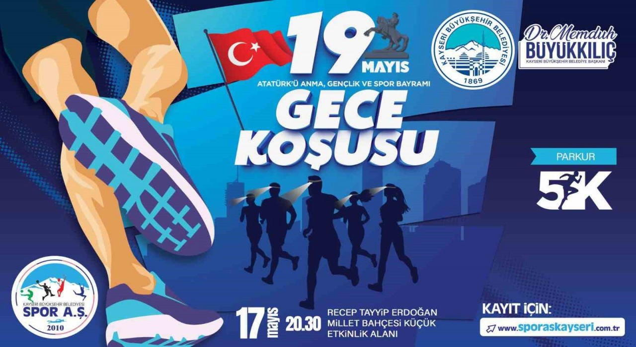 Büyükşehir Spor A.Ş.den 19 Mayıs Gece Koşusu
