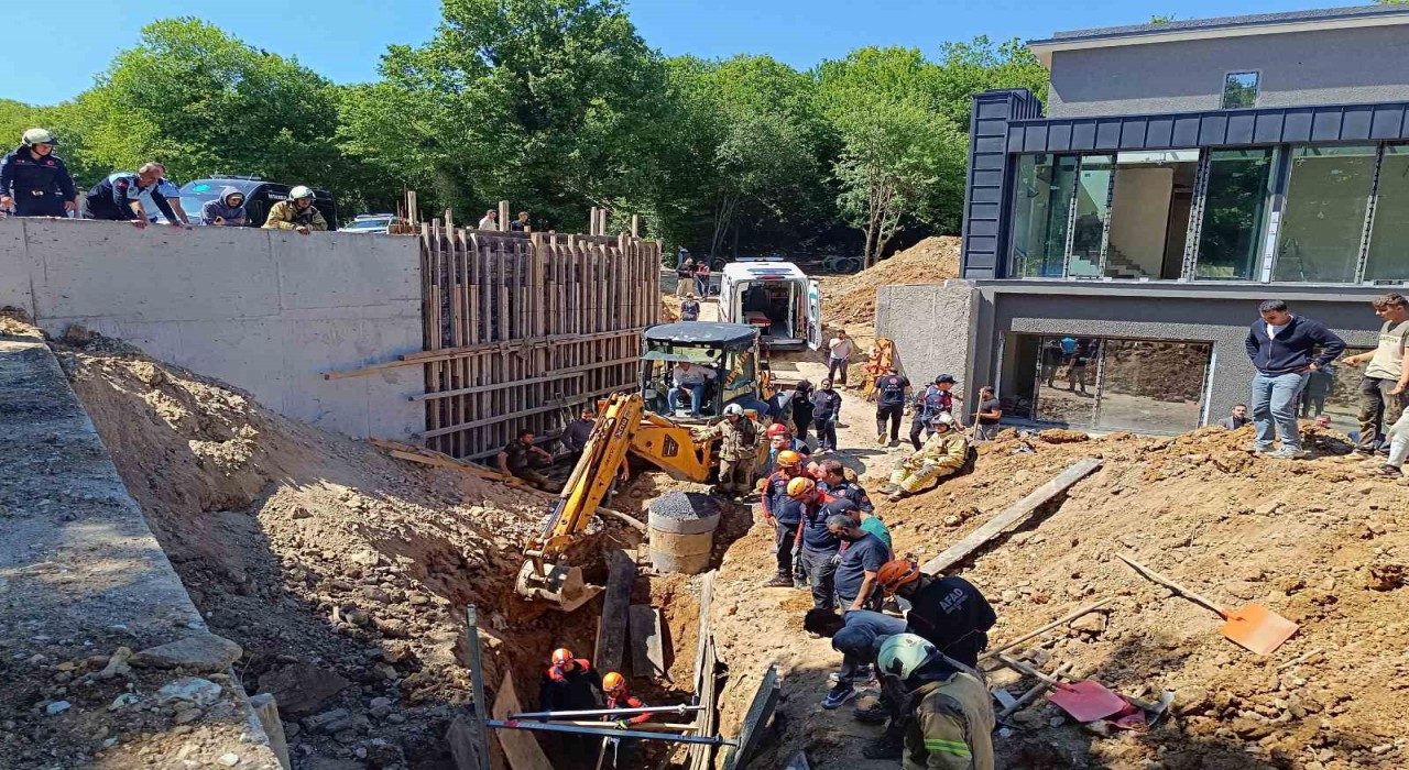 Çekmeköyde inşaat alanında göçük: 1 işçi hayatını kaybetti