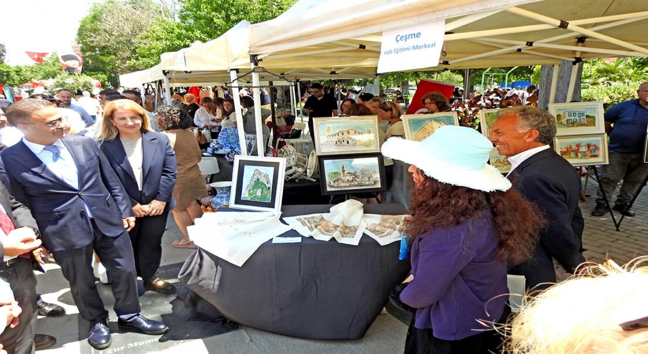 Çeşmenin tarihi güzellikleri suluboya eserlerle hayat buldu