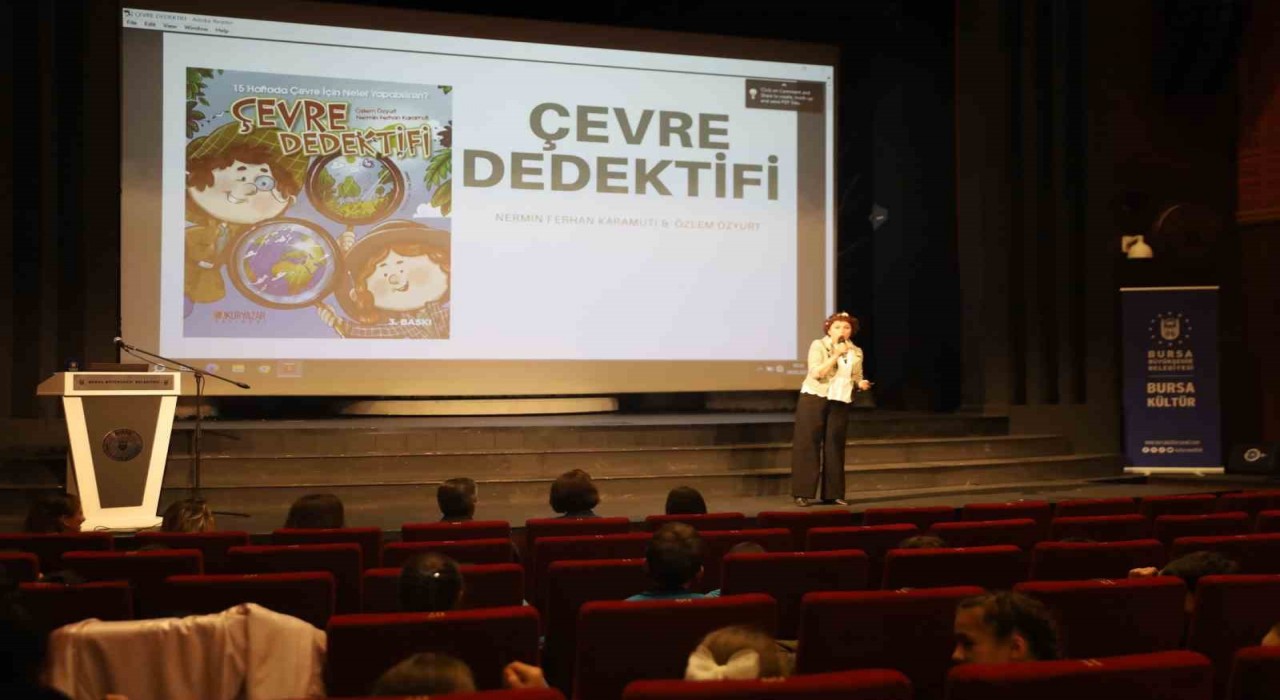 ‘Çevre Dedektifi kitabının yazarı çocuklarla buluştu