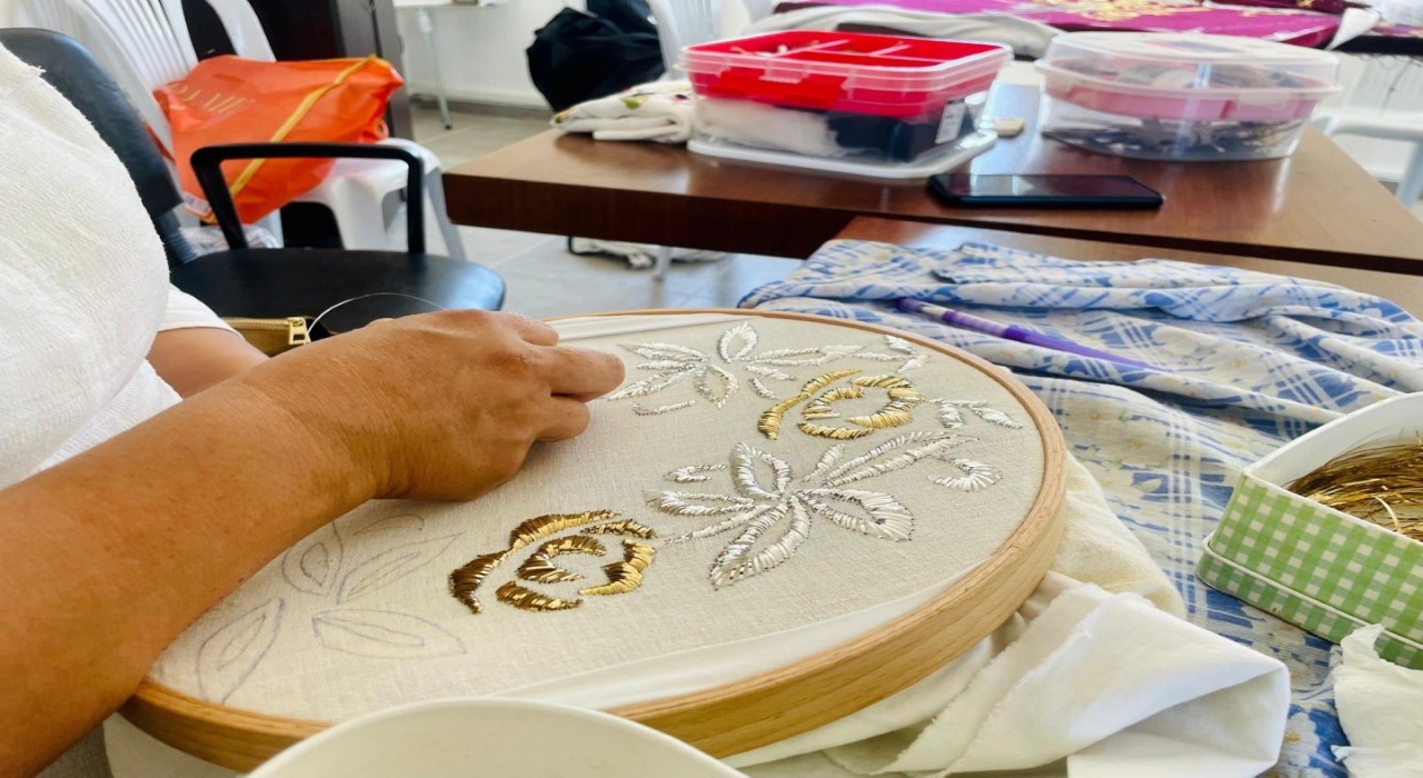 Çiftlik Kadın Yaşam Merkezinde geleneksel sanatlar yaşatılıyor