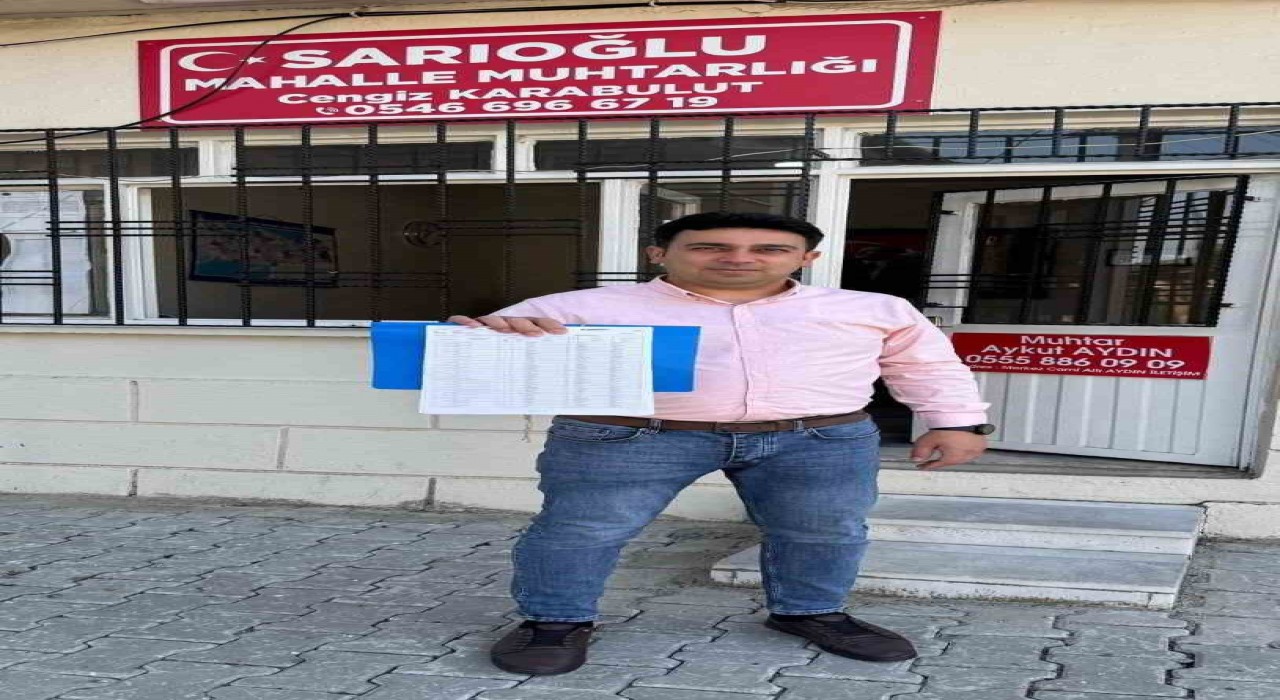 Çinede seçim var, Sarıoğlu Mahallesi muhtarını seçecek