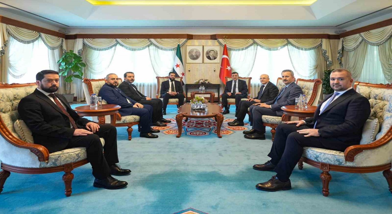 Cumhurbaşkanı Yardımcısı Yılmaz, Suriye Cumhurbaşkanı Şara ile görüştü