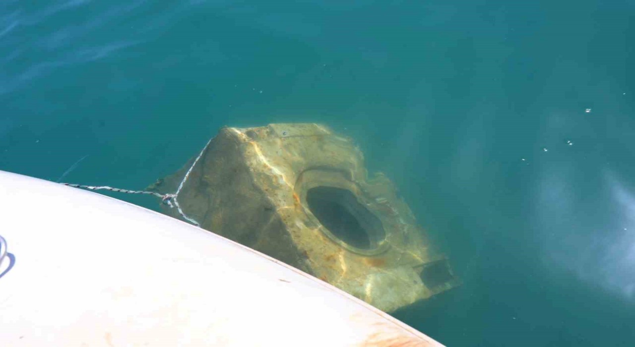 Denizden çamaşır makinesi çıktı