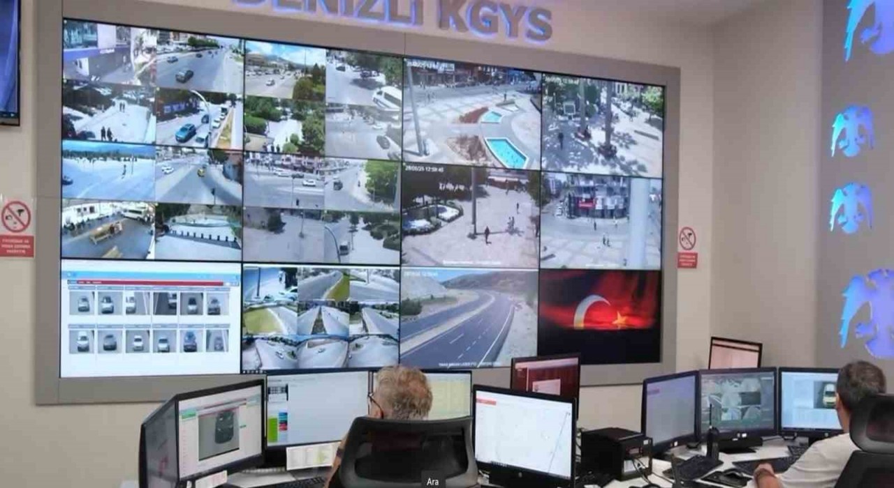 Denizlide 209 kavşak ve yollar kameralarla denetleniyor