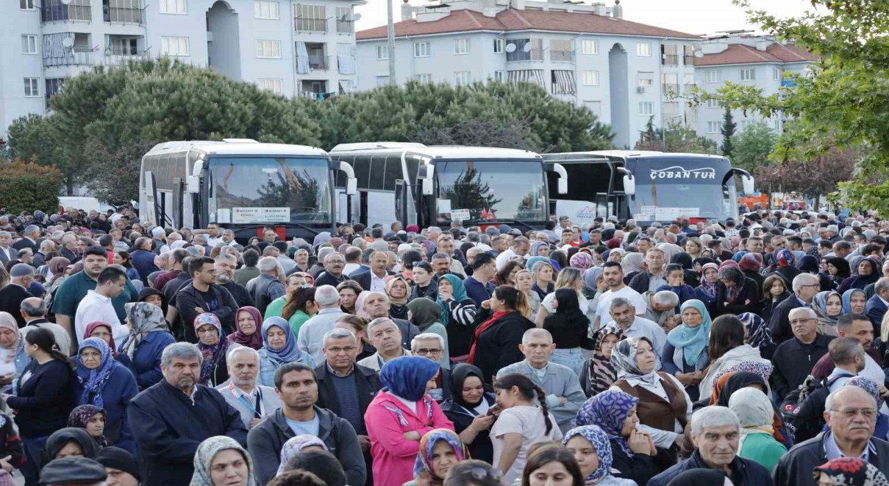 Denizlinin ilk hac kafilesi dualarla kutsal topraklara uğurlandı