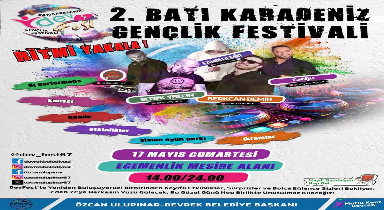 Devrek Belediyesinden Gençlik Festivali Öncesi Egemenlik Alanında yoğun mesai