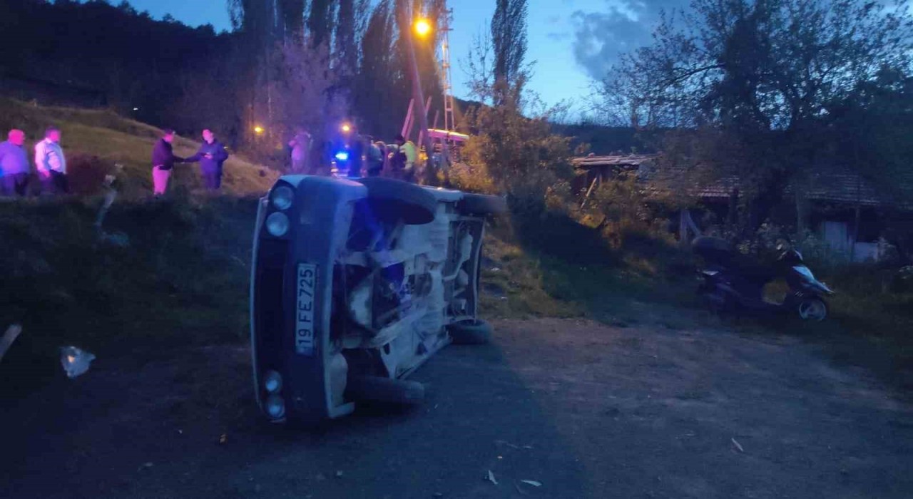 Çorum’da Kazada 1 Kişi Yaralandı