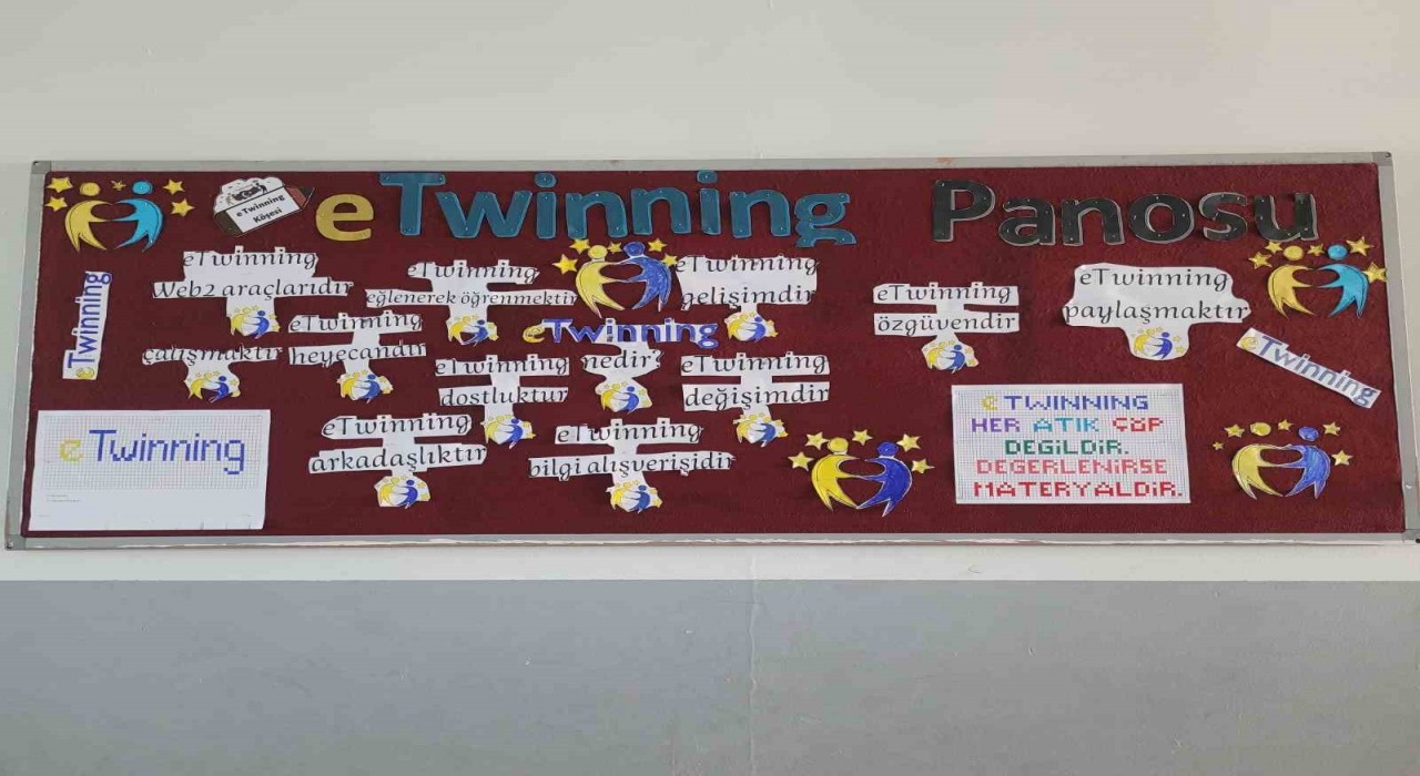 Dicle Sergenli Ortaokulundan atık madde ve çevre bilinci konulu e Twinning projesi