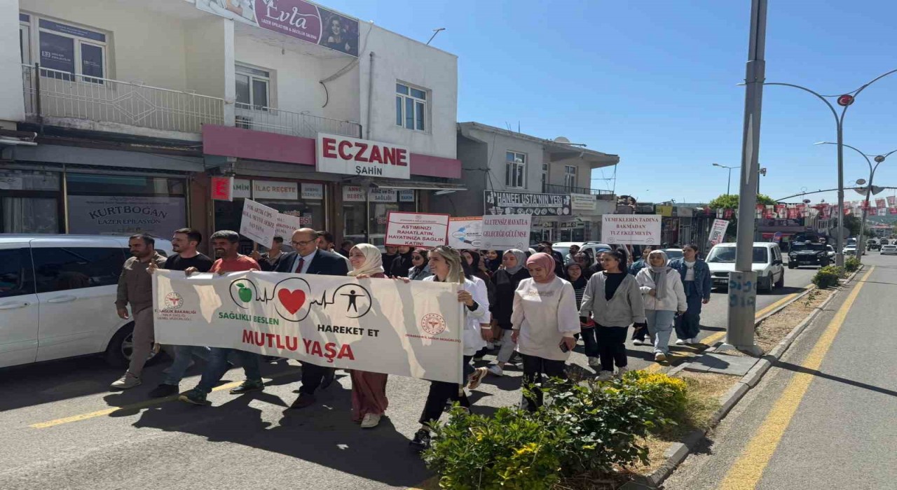 Diclede Sağlıklı Yaşam Yürüyüşü düzenlendi