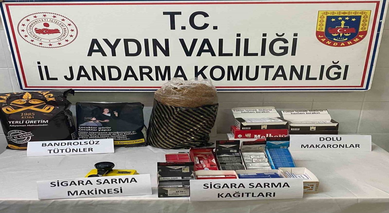Didimde kaçak tütün operasyonu
