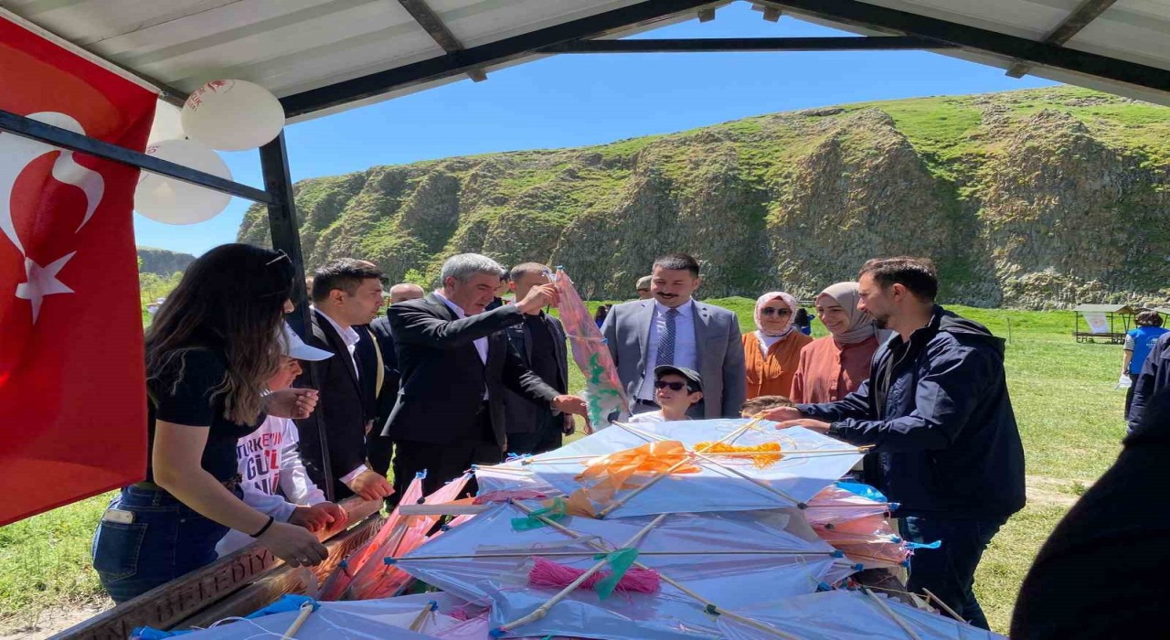 Diyadinde rengarenk uçurtmalar gökyüzünü süsledi