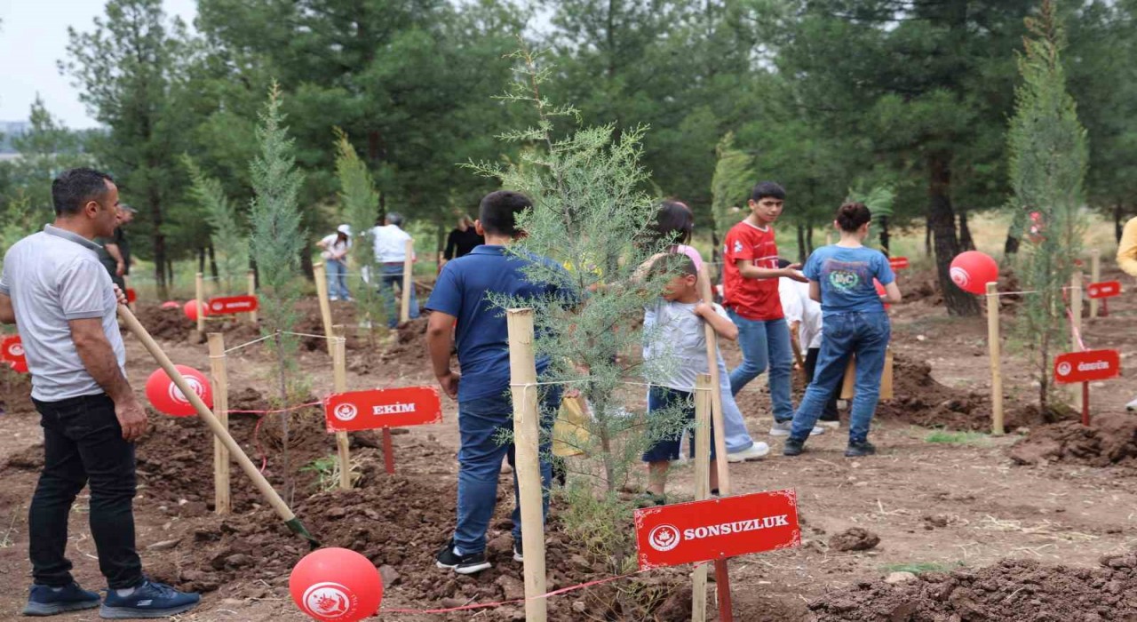 Diyarbakırda Koruyucu Aile Hatıra Ormanı oluşturuldu