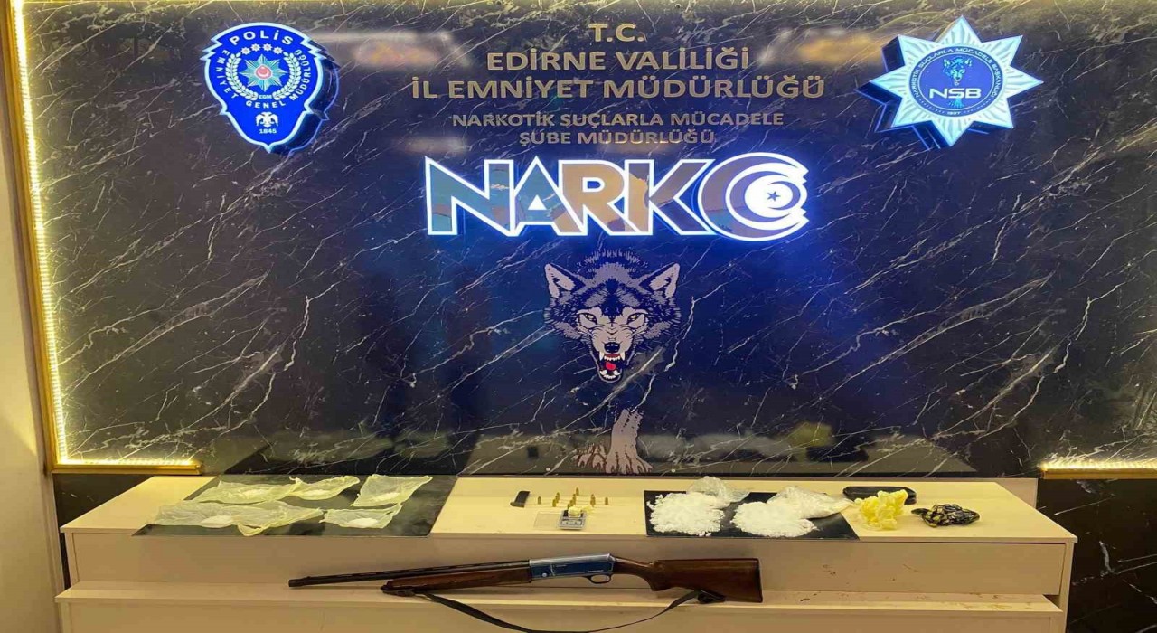 Edirnede zehir tacirlerine darbe:1 kişi tutuklandı