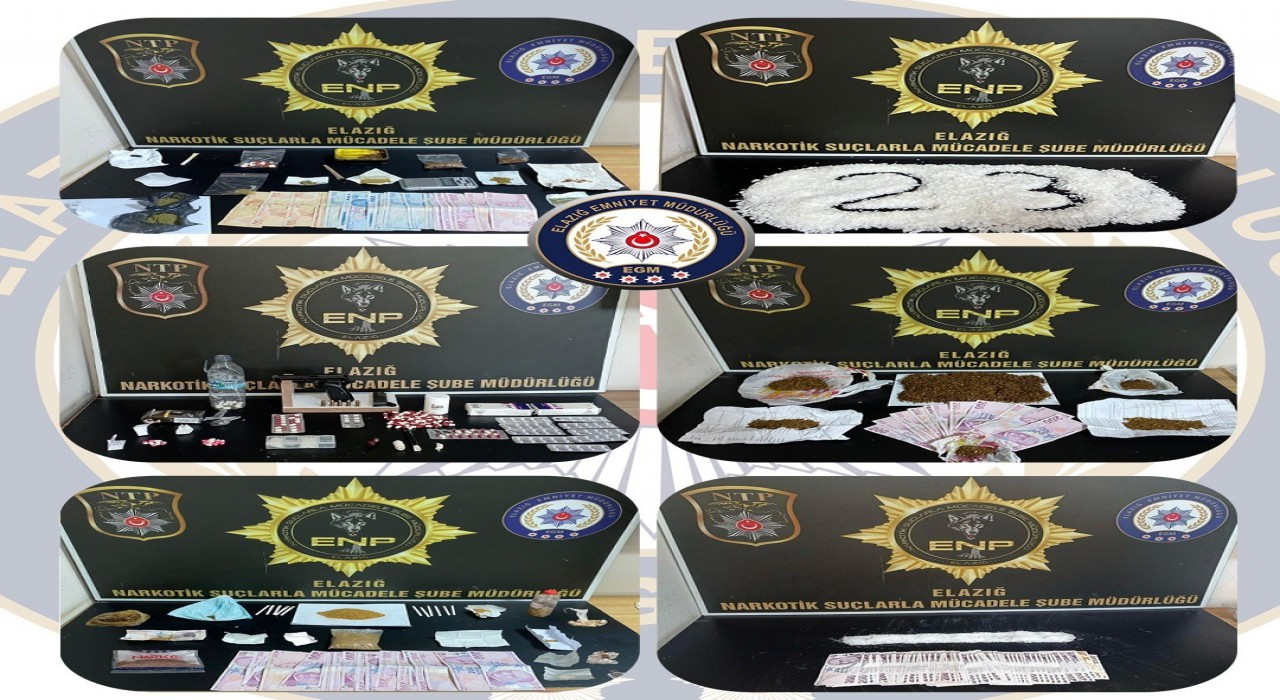 Elazığda uyuşturucu operasyonu: 17 tutuklama