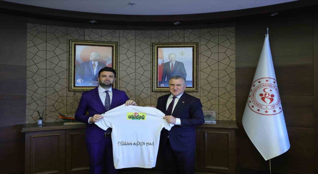 Enes Çelikten Gençlik ve Spor Bakanına teşekkür ziyareti