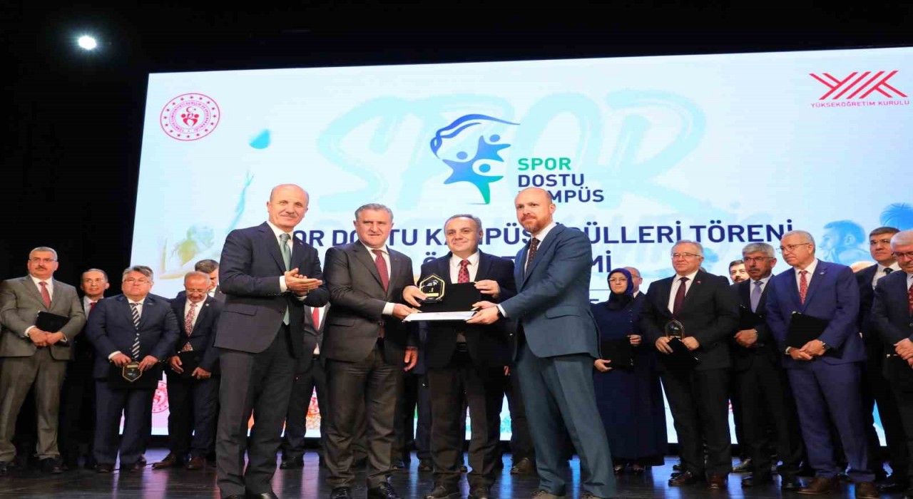 ERÜye YÖKten ‘Spor Dostu Kampüs birincilik ödülü