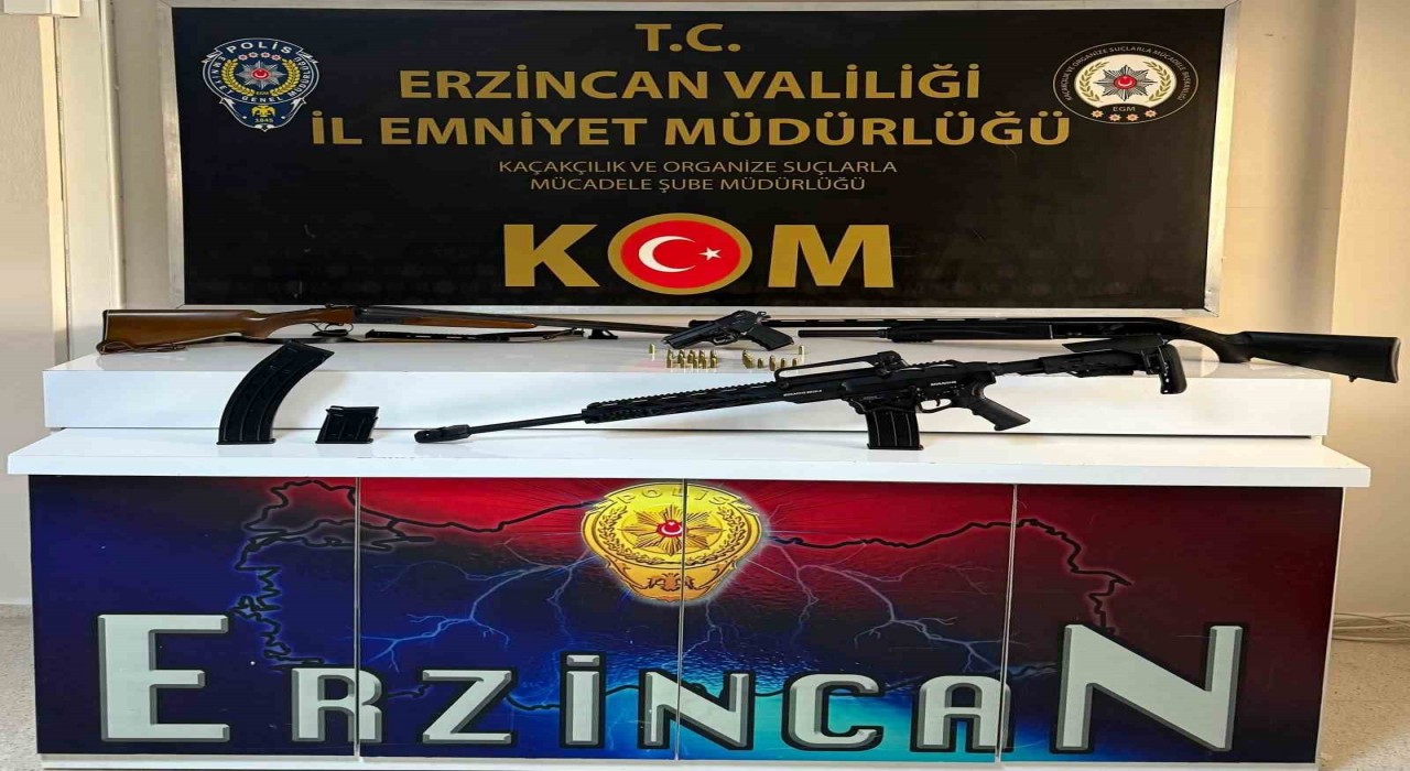 Erzincanda silah operasyonu; 2 kişi yakalandı