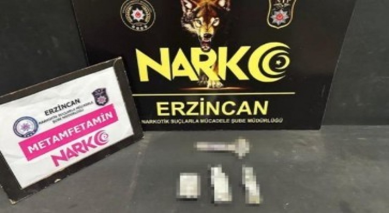 Erzincanda uyuşturucu madde ele geçirildi