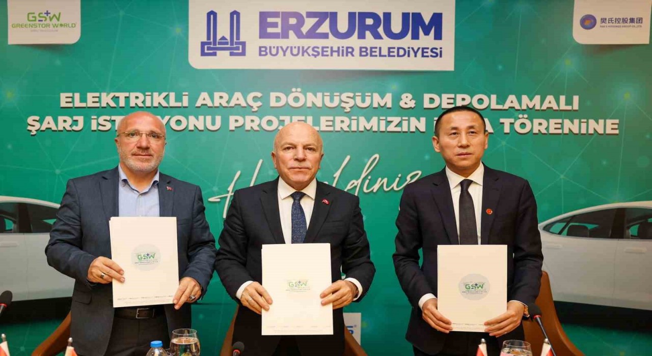 Erzuruma dev yatırım: Elektrikli araç dönüşümü ve enerji depolamalı şarj istasyonları kurulacak