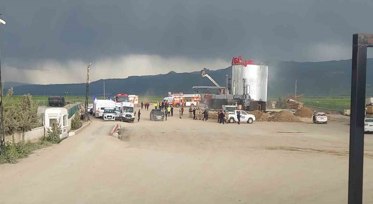 Erzurumda Güven Asfalt tesislerinde patlama