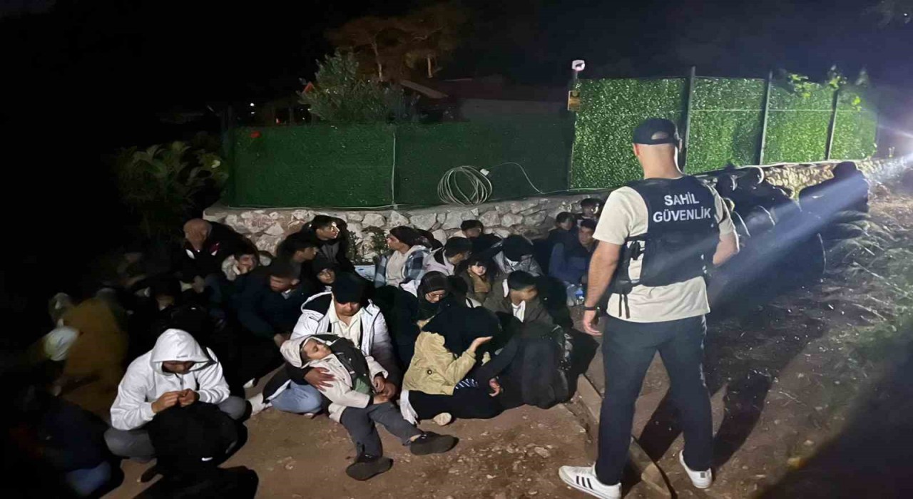 Fethiyede 17si çocuk 36 düzensiz göçmen yakalandı