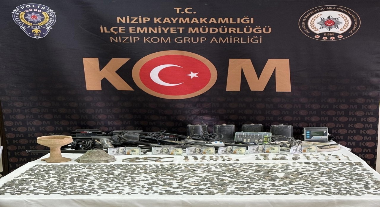 Gaziantepte 3 bin 127 adet sikke ele geçirildi