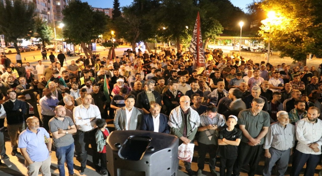 Gaziantepte Gazze İçin Küresel Öfke Günü programı düzenlendi