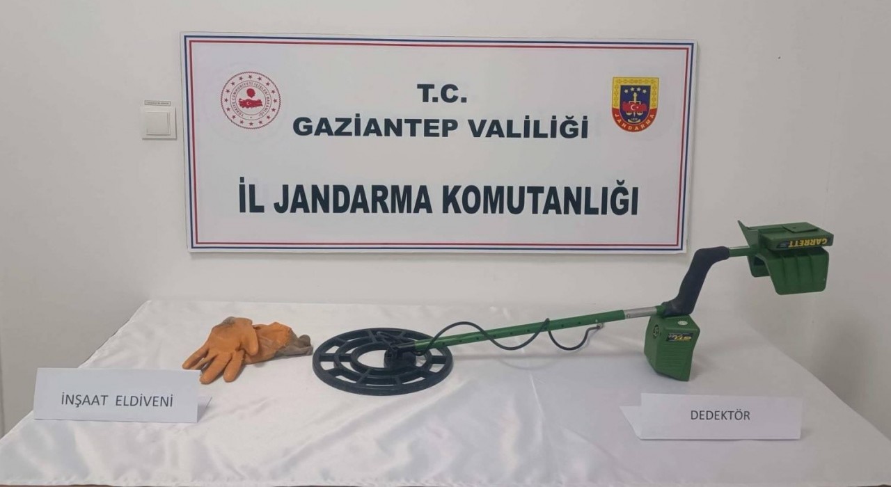 Gaziantepte kaçak kazı yapan 3 şahıs suçüstü yakalandı