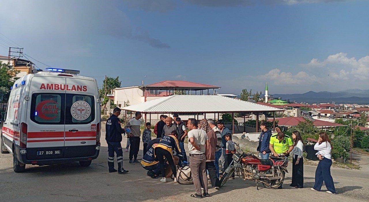 Gaziantepte motoru deviren yaşlı adam yaralandı