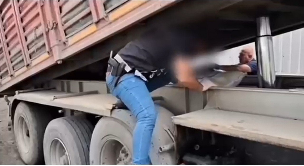 Gaziantepte tır dorsesinde 45 kilo uyuşturucu ele geçirildi