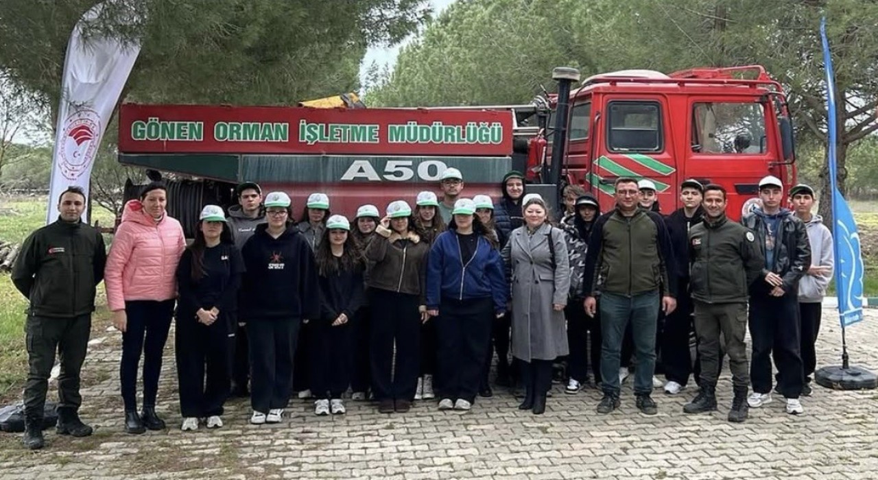 Gönende öğrencilere orman yangınlarına karşı farkındalık eğitimi verildi