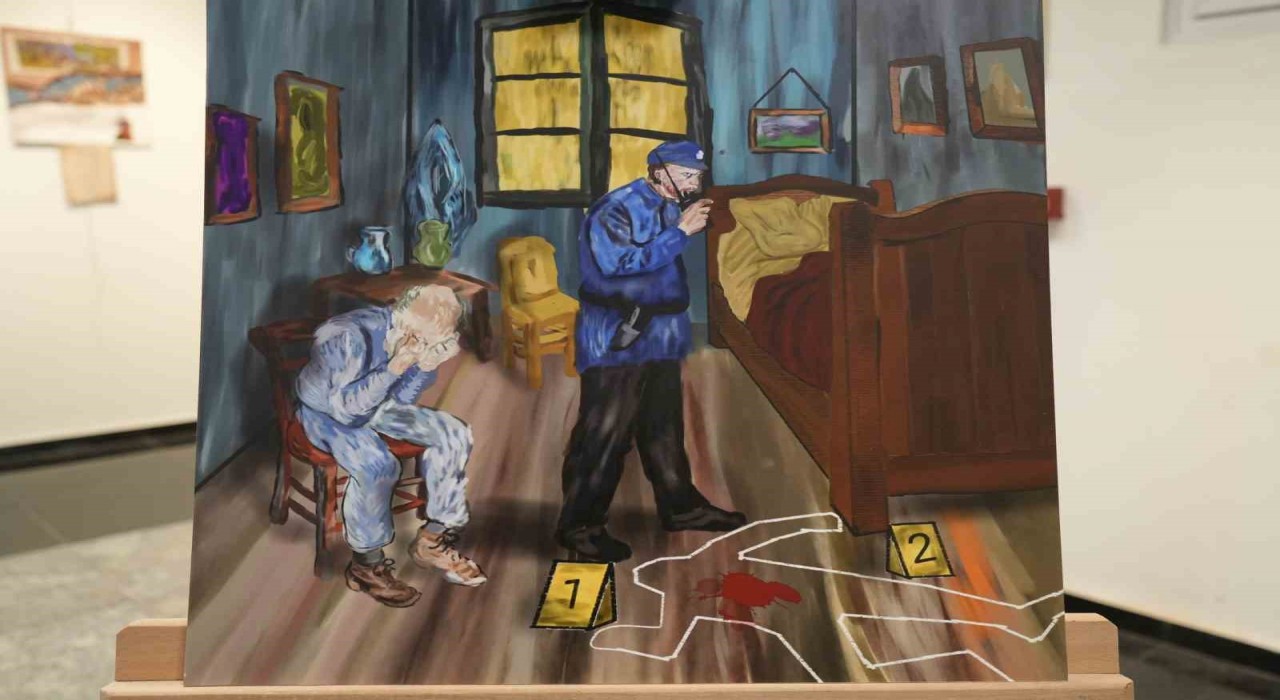 Gümüşhanede polis memurları ‘Polisin Sanat Yönünü gösterdi