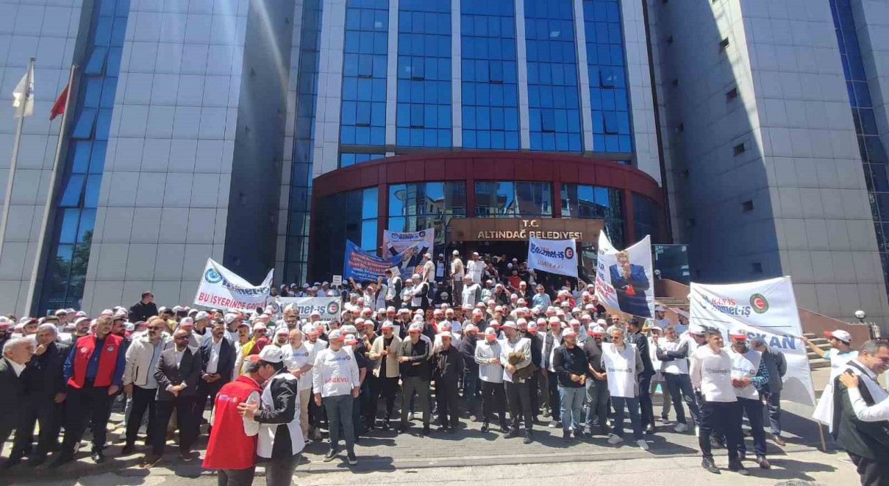 HAK-İŞ Konfederasyonu Genel Başkanı Arslandan greve katılan işçilere destek ziyareti