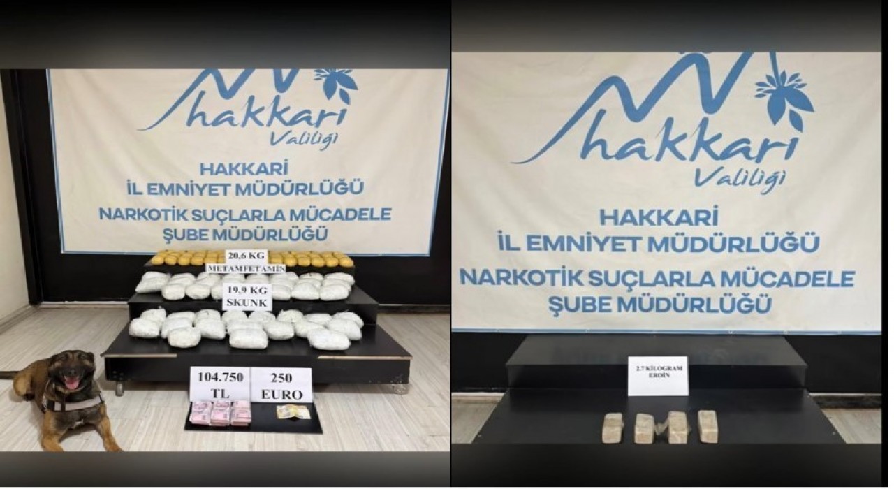 Hakkaride 51 kilo uyuşturucu ele geçirildi: 6 kişi tutuklandı